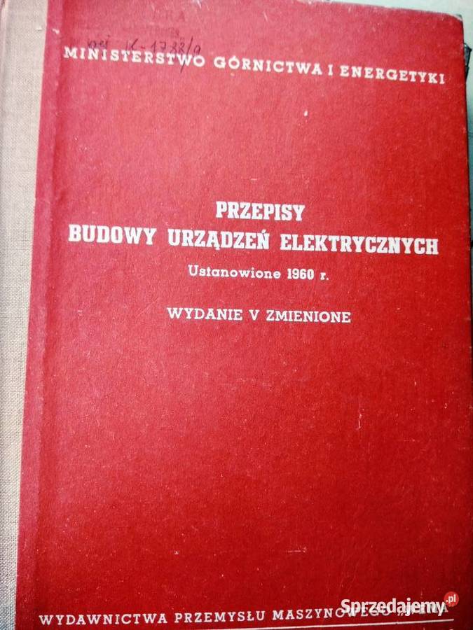 Przepisy budowy urządzeń Wydawnictwa przemysłu Warszawa