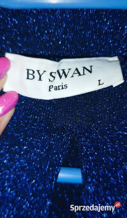 Sukienka mega mieniąca się niebieska Sulmierzyce sprzedam