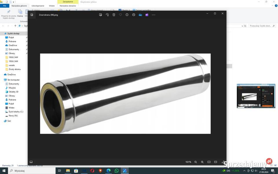 Rura żaroodporna izolowana 180320