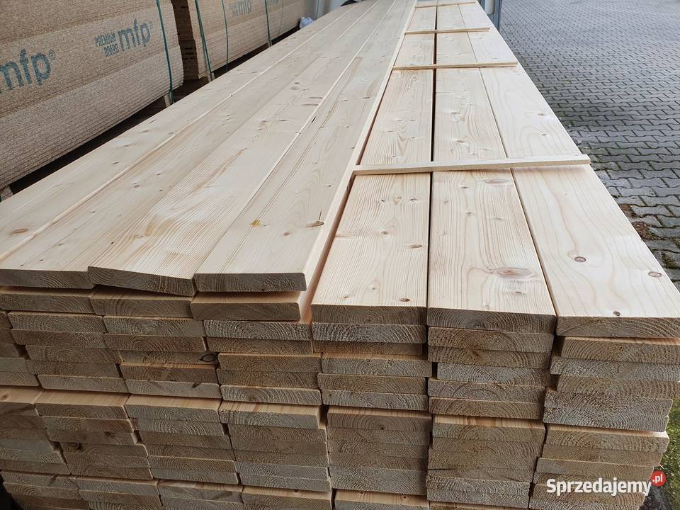 Deska tarasowa ogrodzeniowa gładka 28x145 świerk Deski tarasowe Nieporęt