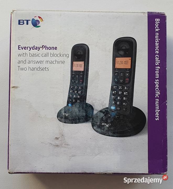 Telefon Bezprzewodowy BT Everyday Duo Sekretarka Wrocław