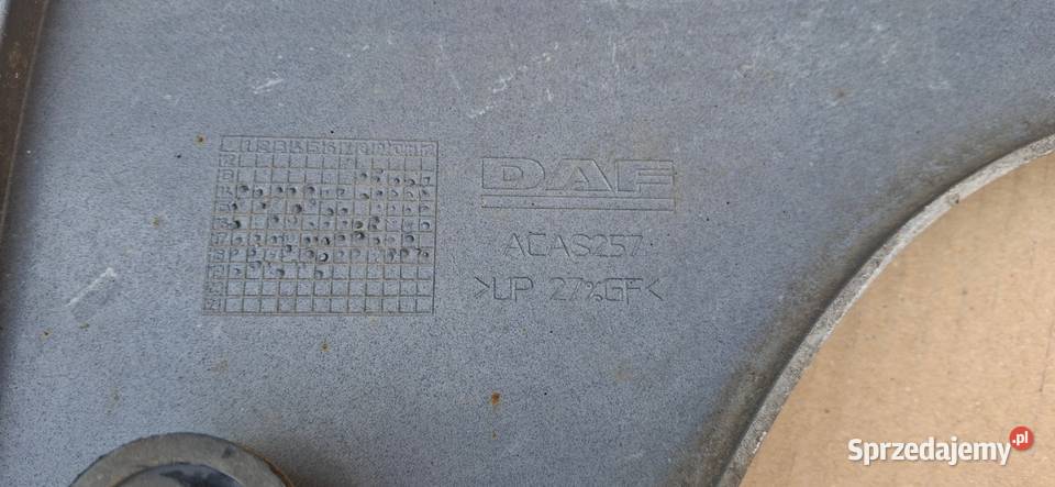 DAF LF E6 ZDERZAK PRZÓD WYSOKI PAS ATRAPA Bieleń