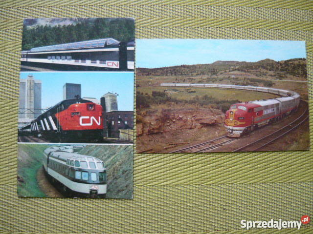 Pocztówki pociągi Myszków