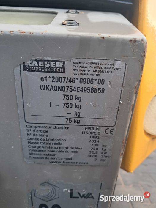 Kompresor śrubowy KAESER M 50 14r M43 ATLAS Sułów
