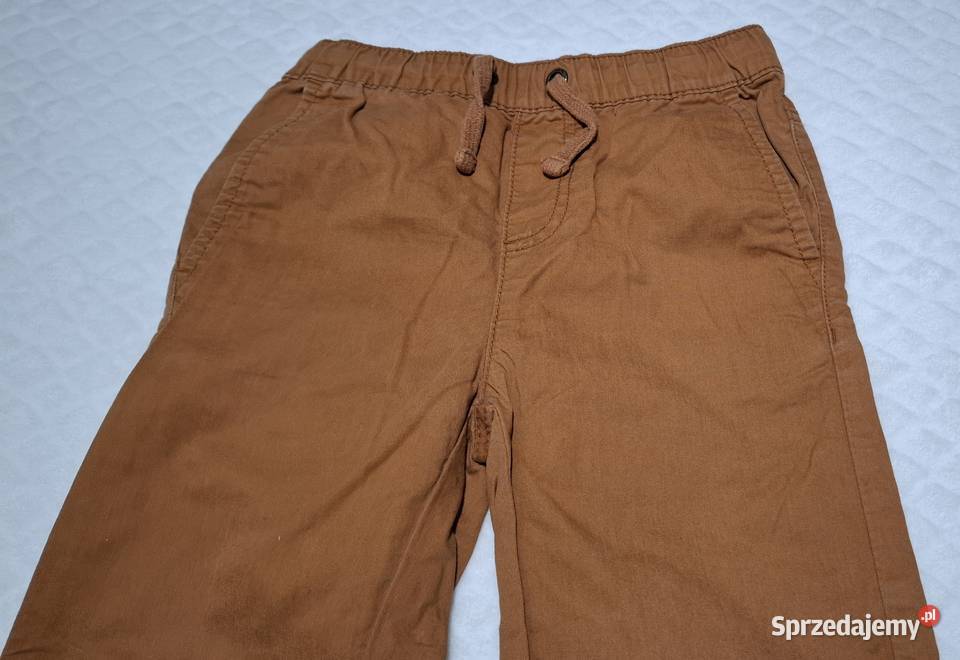 Spodnie chłopięce rurki eleganckie musztardowe Spodnie Czeladź