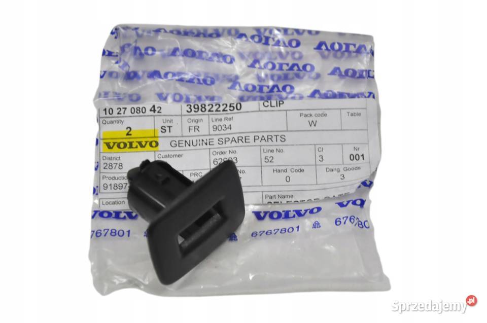 VOLVO S60 S80 spinka podsufitki czarna 39822250 dolnośląskie