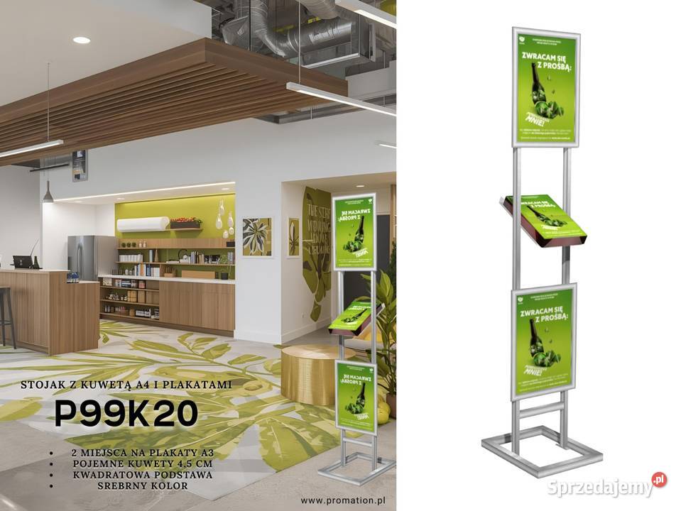 Stojak na katalogi A4 z miejscem na grafike Bydgoszcz