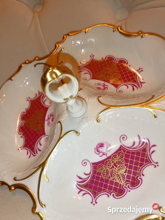 Pirkenhammer Piękny burgundowy kabaret patera Patery Jastrzębie-Zdrój sprzedam