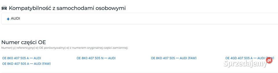 Wahacz zawieszenie koła do AUDI A5 A4 Q5 TRW osobowe mazowieckie Warszawa