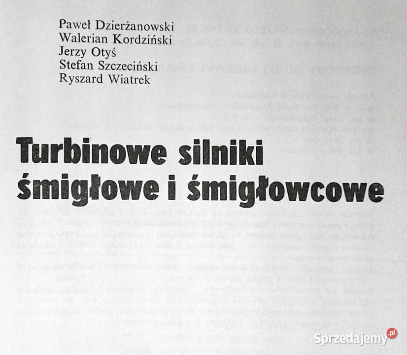 Napędy lotnicze turbinowe silniki śmigłowe Paweł twarda z obwolutą Chełm sprzedam