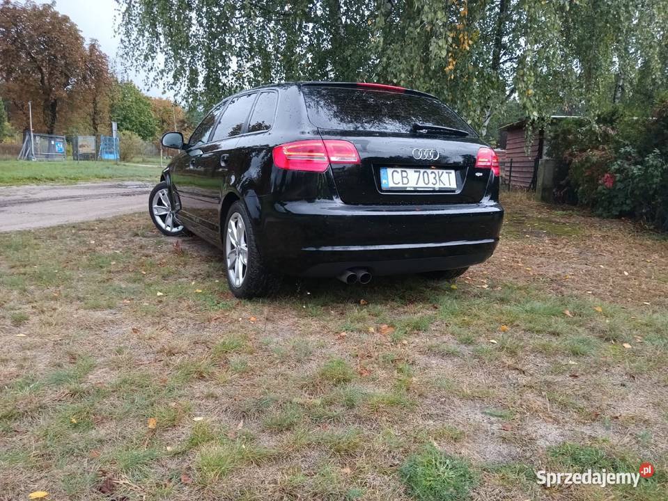 Audi A3 P8 20TDI140automatB stanCzarnaSportback Zarejestrowany w Polsce Żurczyn