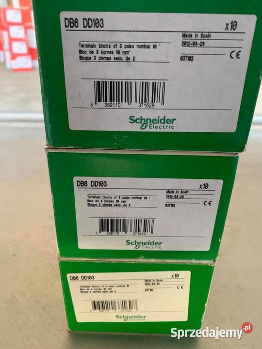SCHNEIDER ELECTRIC DB6 DD103 Terminal blocks x10 sprzedam