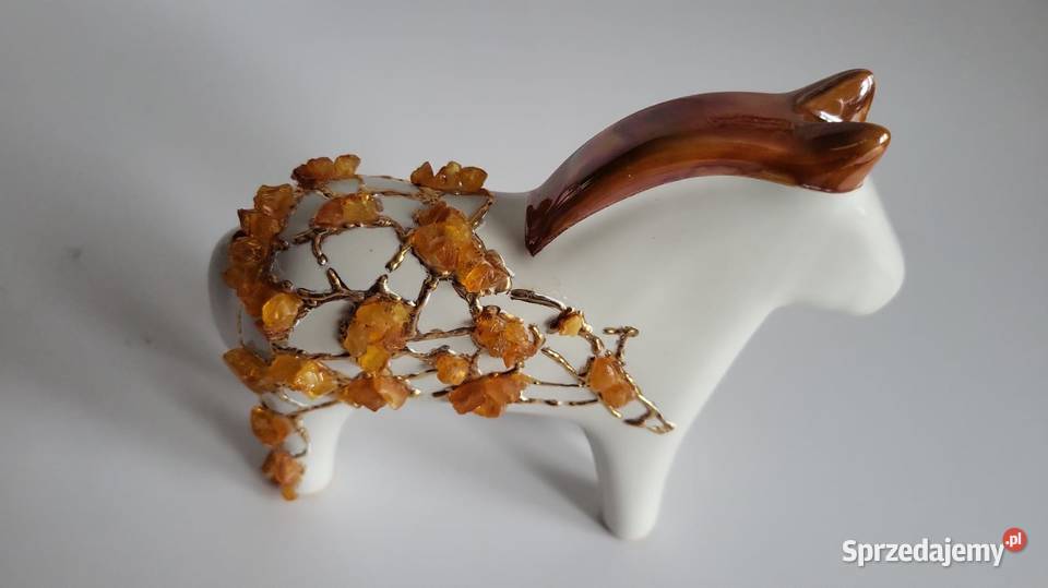 Koń Figurka Konik ceramiczny ręcznie malowany pomorskie Sierakowice sprzedam