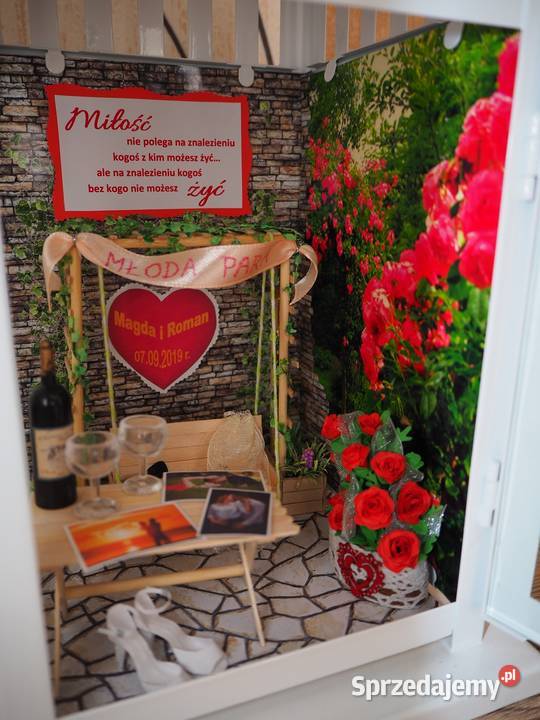 Lampion z ogrodem prezent na ślub rocznicę Żory