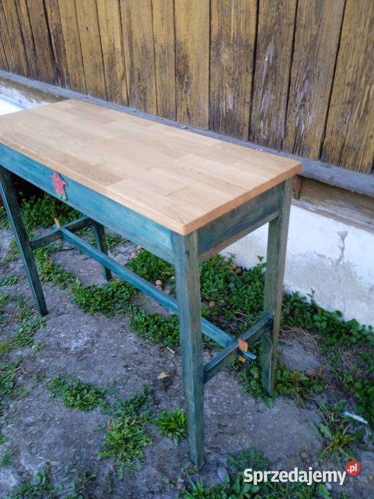Konsola dębowa rustykalna vintage Żabno