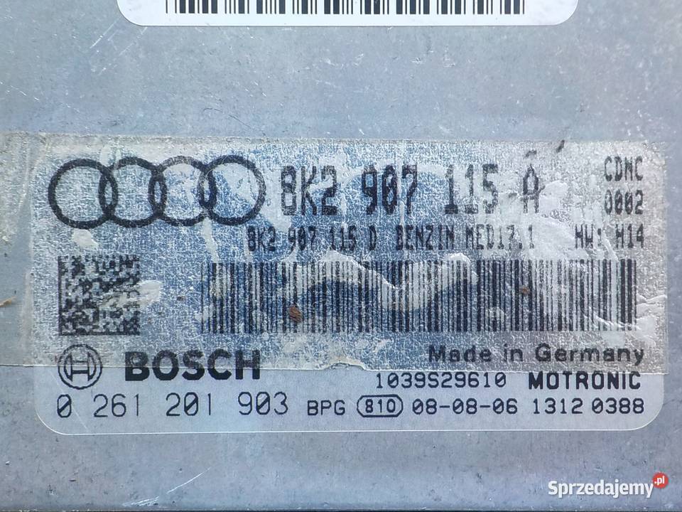 AUDI A5 8T 20 TFSI 08r sterownik komputer Suków