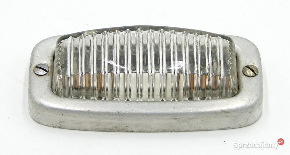 Klosz szklany lampy motocyklowy PRL retro Cielądz