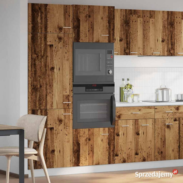 Szafka na mikrofalówkę stare drewno 60x57x207 Warszawa