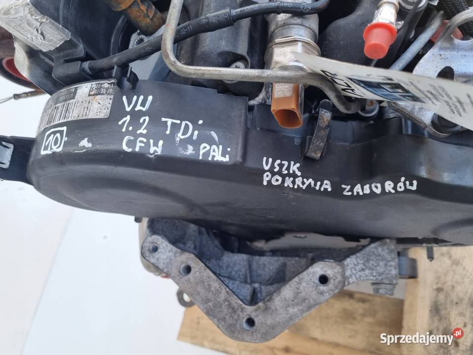 SILNIK KOMPLET VW Polo V 12 TDI 75 CFW CFWA Rudka