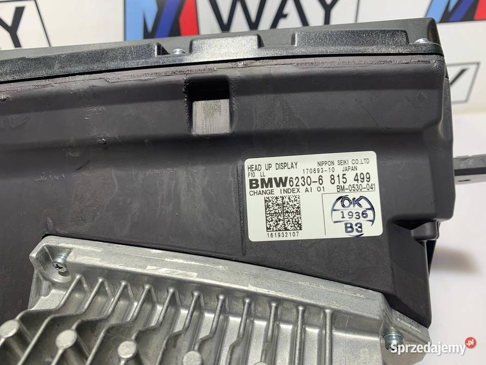 BMW F10 F11 WYŚWIETLACZ PRZEZIERNY HEAD UP HUD Liczniki i zegary
