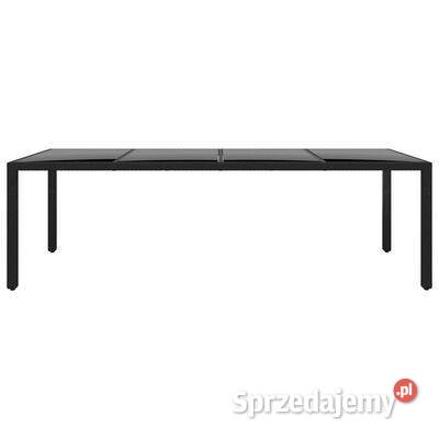vidaXL Stół ogrodowy 250x100x75 szkło i rattan Warszawa sprzedam