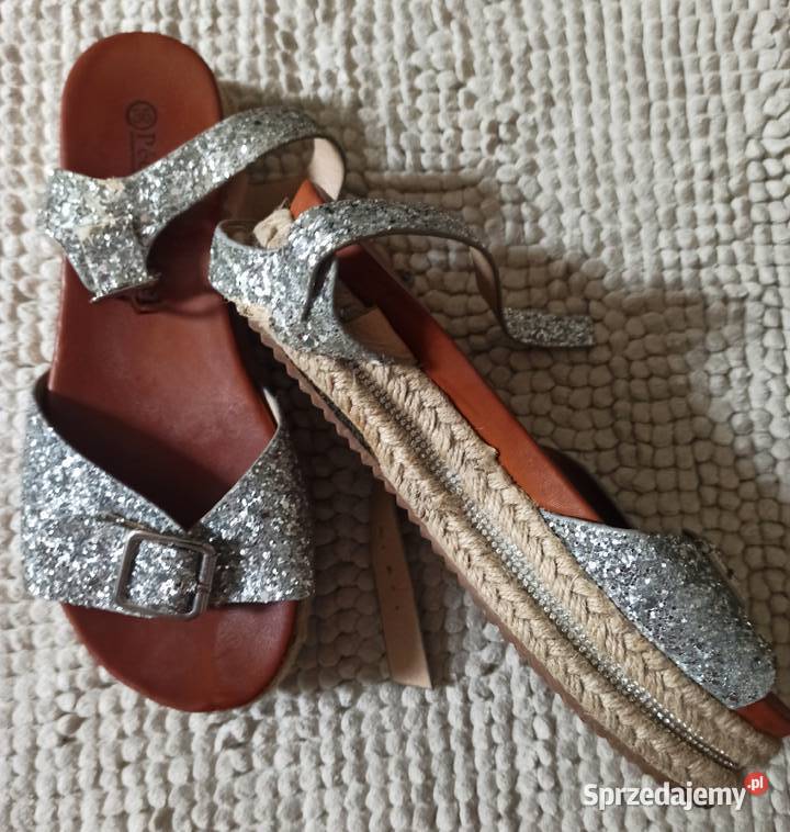 brokatowe sandały śląskie