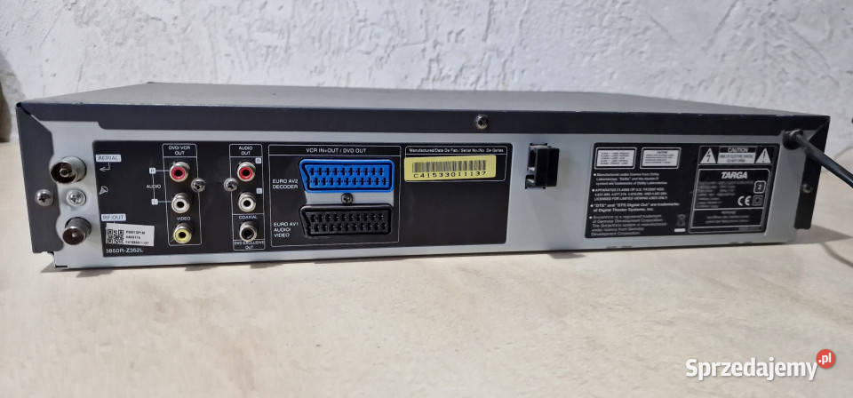DVD VHS Targa DPV5100x DPV 5100 x VHS CD player Magnetowidy Międzychód