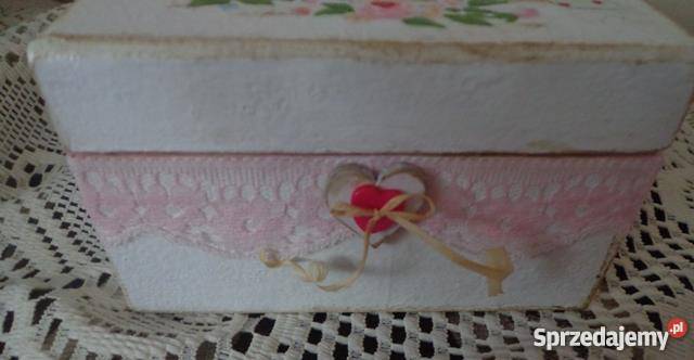 Pudełko decoupage prezenty ozdoby świąteczne Krajno-Parcele sprzedam