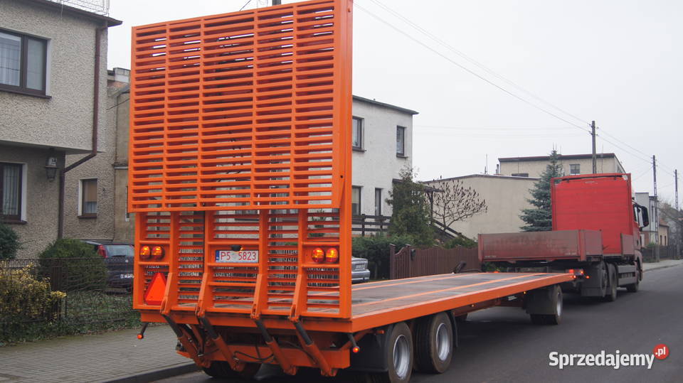 PLATFORMA przyczepa niskopodwoziowa na krańcu niskopodłogowe