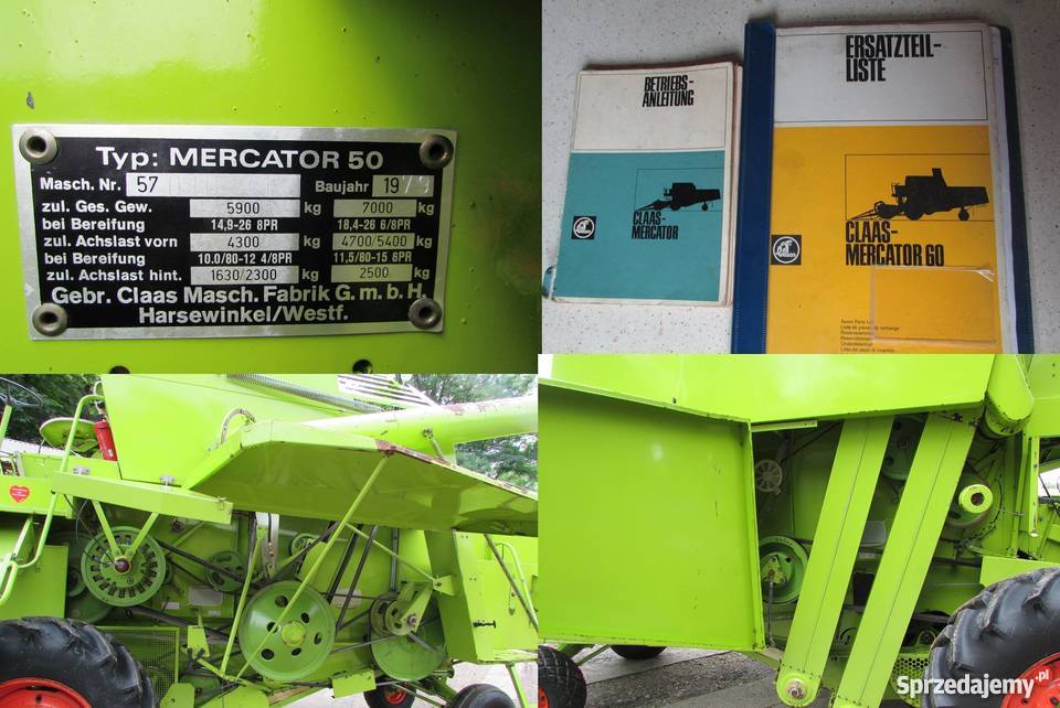 Kombajn zbożowy Claas Mercator 50 z Austrii małopolskie Miechów