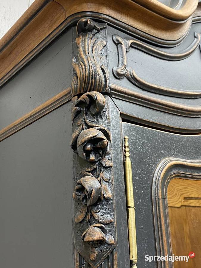 BIBLIOTEKA witryna antracyt Louis XV Francja I dolnośląskie Wrocław