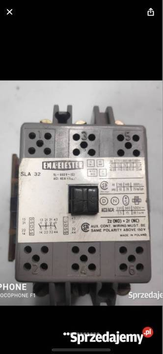 Stycznik SLA 32 firmy EMAELESTER cewka 400V Gliwice sprzedam