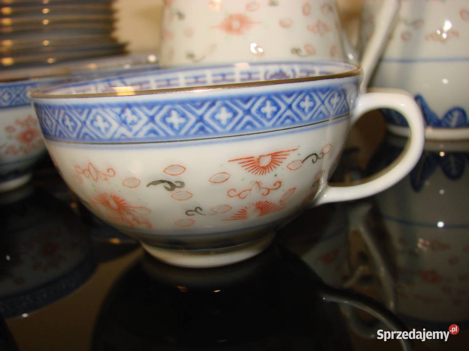 serwis kawowo herbaciany porcelana ryżowa Pruszcz Gdański