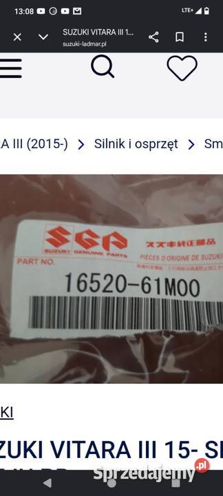 smok oleju suzuki s4 cros witara 16 Wieluń