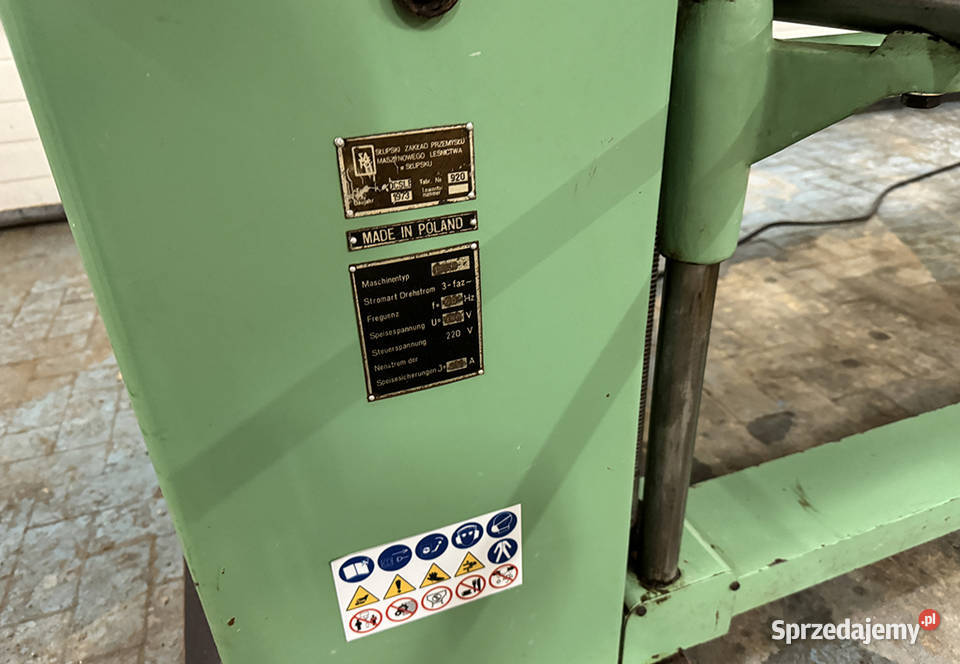 Szlifierka długotaśmowa SAFO DCSLB Produkcja Sierakowska Huta