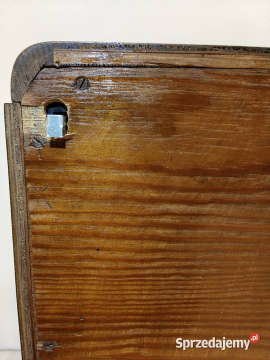 witrynka półka wisząca Art deco fornir orzech łódzkie Radomsko