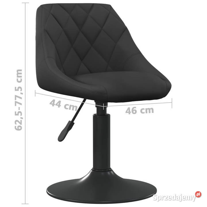 Stołek barowy czarny obity aksamitem WM335313 Warszawa sprzedam