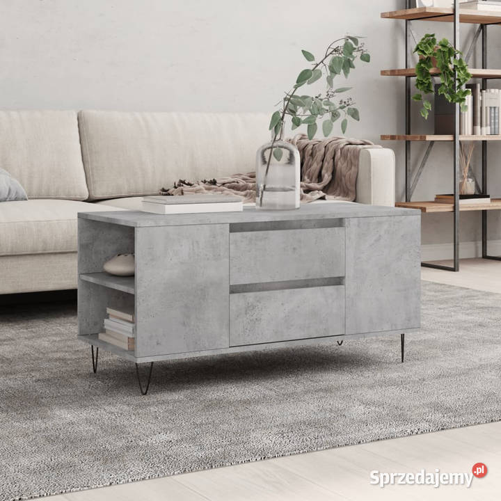 Stolik kawowy szarość betonu 102x445x50 WM831000 mazowieckie