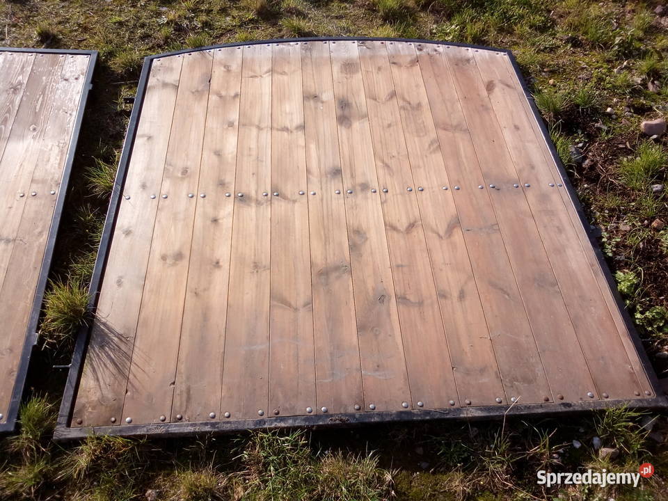 Drewniana brama furtka przęsła 9 metrów Kąty Wrocławskie