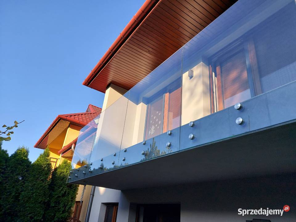 Balustrady szklane barierki balkon taras schody Tokarnia