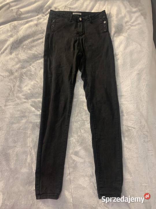 Jeansy spodnie czarne HIT Jasło