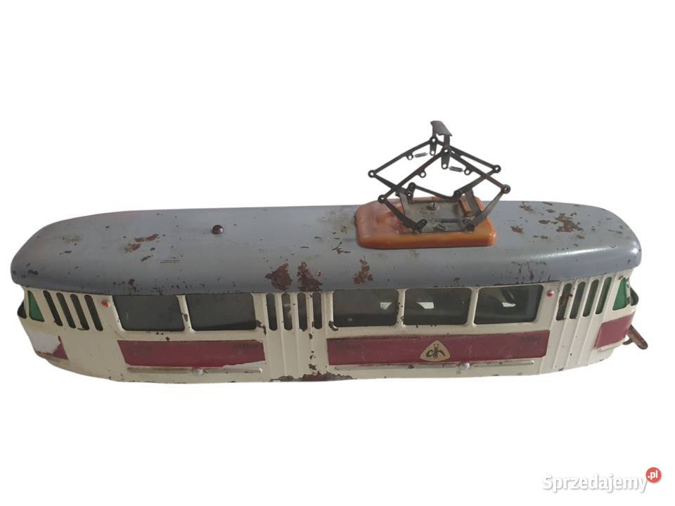 Stara zabawka metalowy tramwaj Chemoplast Brno sprzedam