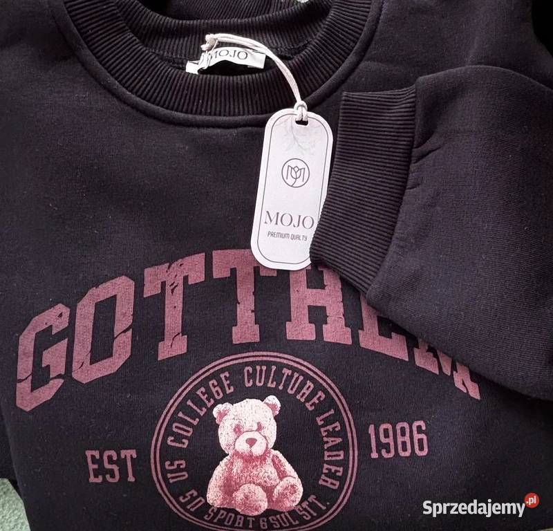 Bluza damska ocieplana oversize kolor czarny zachodniopomorskie Szczecin