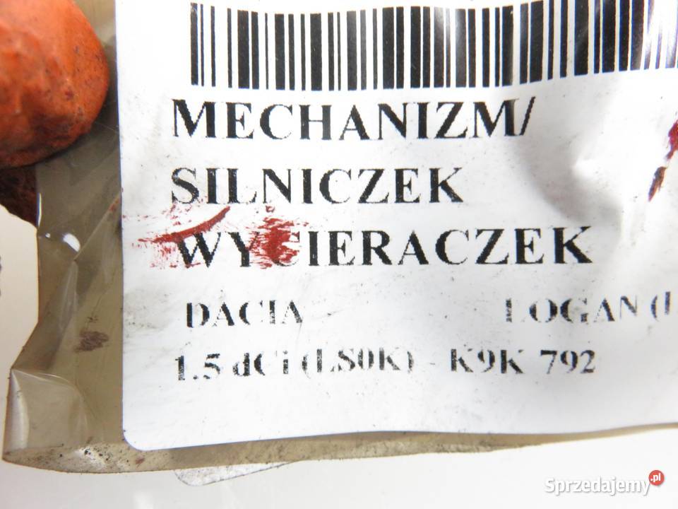 MECHANIZM WYCIERACZEK DACIA LOGAN LS 3397020879 małopolskie