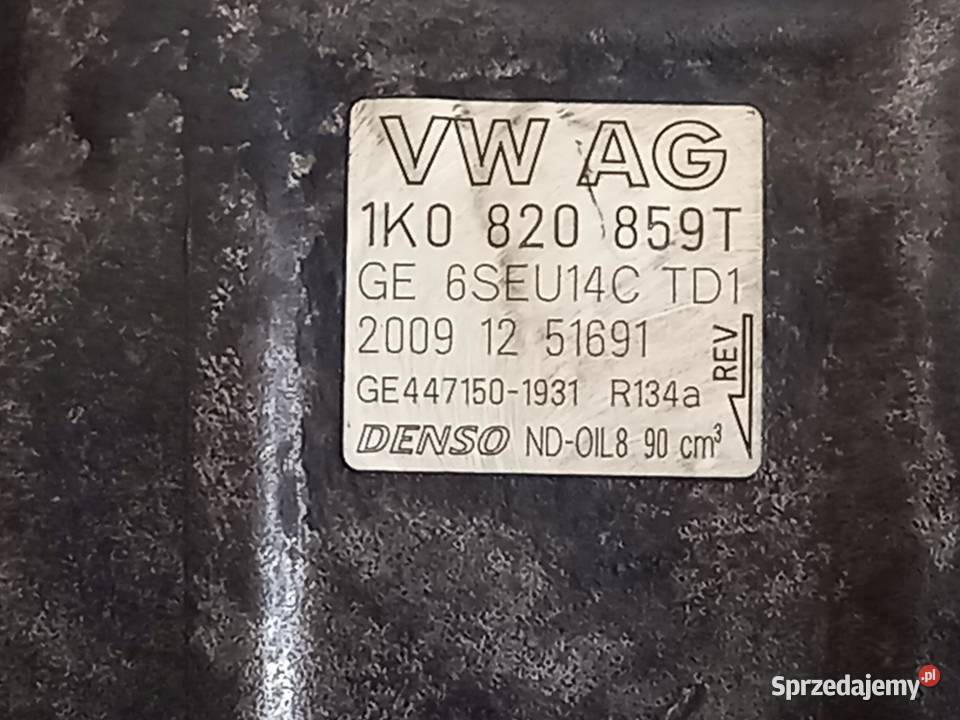 GOLF VI RAPID EOS A1 14 TSI CAX 122 sprężarka