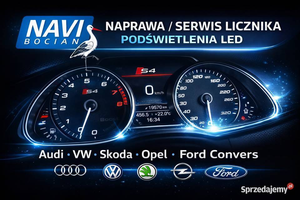 NAPRAWA licznika FIS podświetlenia LED Audi VW Pozostałe Pozostałe Szczecinek