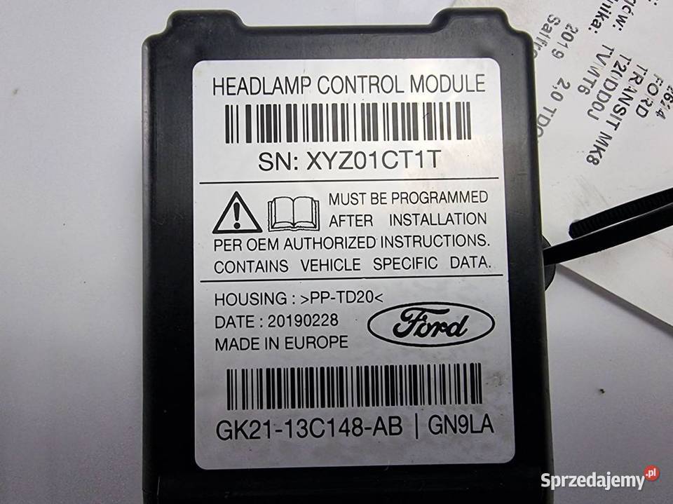 MODUŁ FORD TRANSIT MK8 GK2113C148AB osobowe Lipno