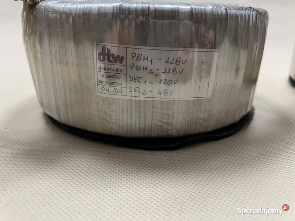 2x 228V 120V 48V ok 1200VA Transformator