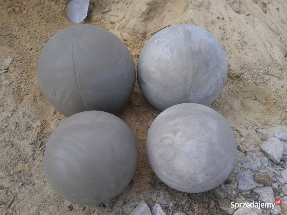 Kula betonowa ogrodowa cementowa 30 pełna kule