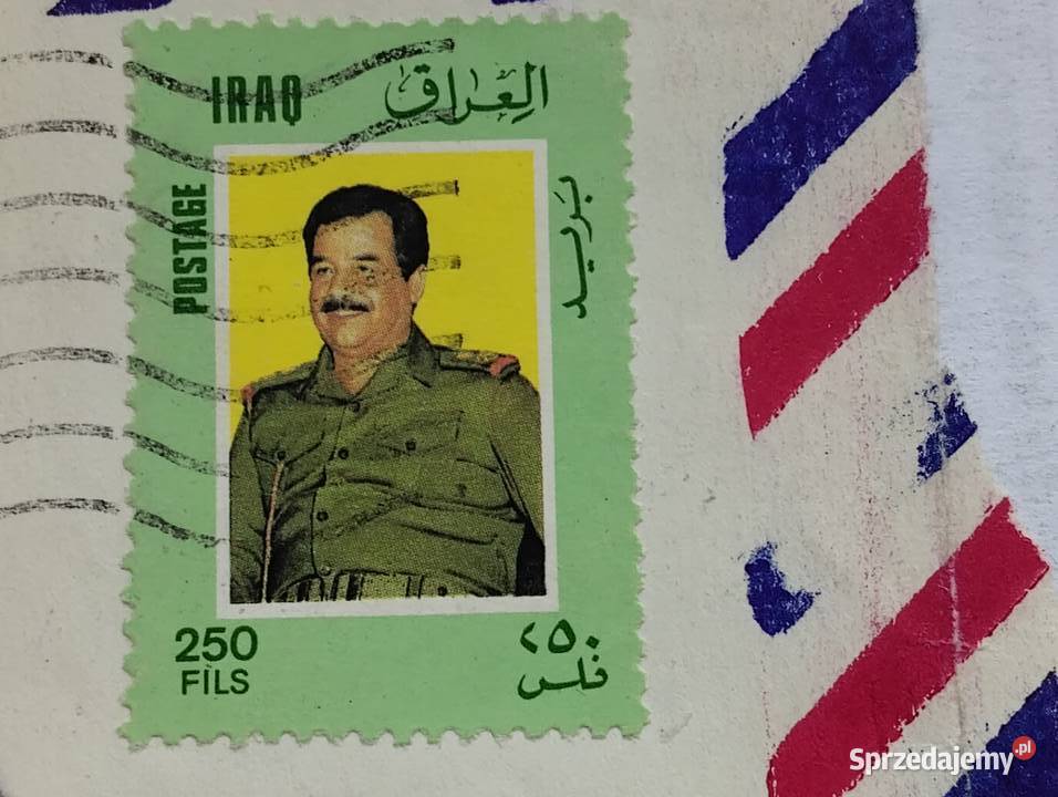 Znaczek Irak Husajn mazowieckie Warszawa